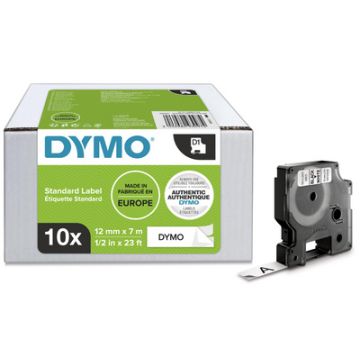 DYMO Ruban d'étiquette D1, 12mm x7 m, pack de 10