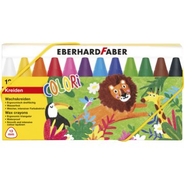 EBERHARD FABER Craie de cire COLORI, boîte en carton de 12