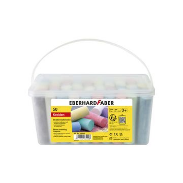 EBERHARD FABER Craie de trottoir, seau en plastique de 50