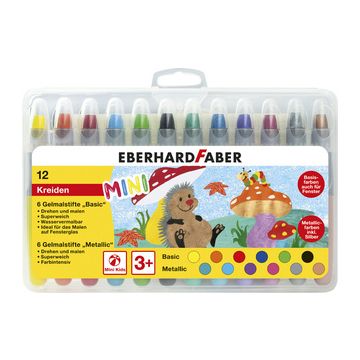 EBERHARD FABER Craie gel Basic & Metallic, étui de 12 EBERHARD FABER Craie gel Basic & Metallic, étui de 12