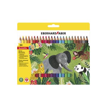 EBERHARD FABER Crayon de couleur COLORI Jumbo, étui de 24