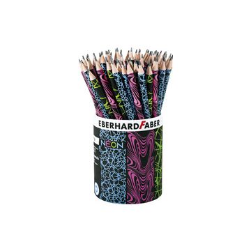 EBERHARD FABER Crayon de papier FLUO, HB, pot de 72