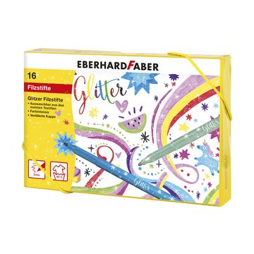 EBERHARD FABER Feutre à paillettes, carton cadeau de 16