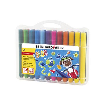 EBERHARD FABER Feutre large COLORI, étui de 24
