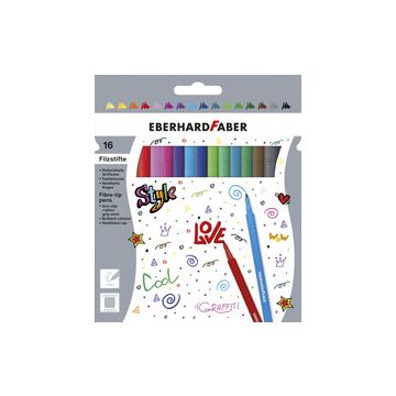 EBERHARD FABER Feutre, étui en carton de 16