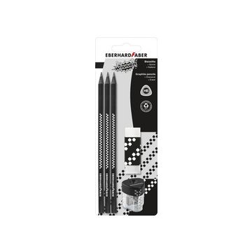 EBERHARD FABER Kit crayon de papier WINNER, HB, noir