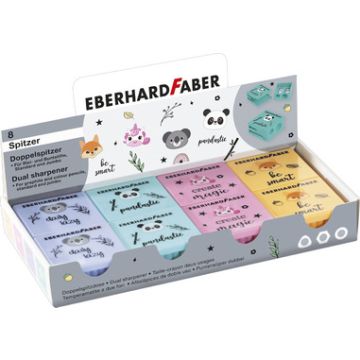 EBERHARD FABER Taille-crayon Animal, présentoir de 8 x8