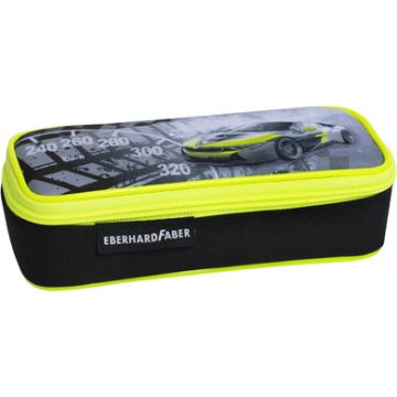 EBERHARD FABER Trousse Race Car, noir / jaune fluo