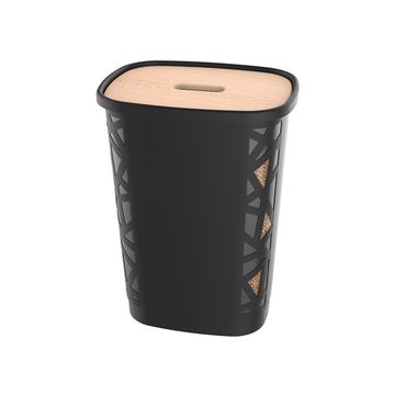 EDA Bac à pellets, 70 litres, noir