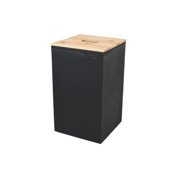 EDA Bac pour granulés de bois, 36 litres, noir