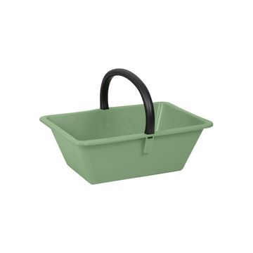 EDA Panier avec anse, 14 litres, plastique, vert