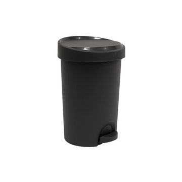 EDA Poubelle à pédale Stepy, 15 litres, PP, anthracite
