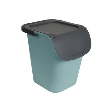 EDA Poubelle de tri "TriHome", 40 litres, vert/anthracite
