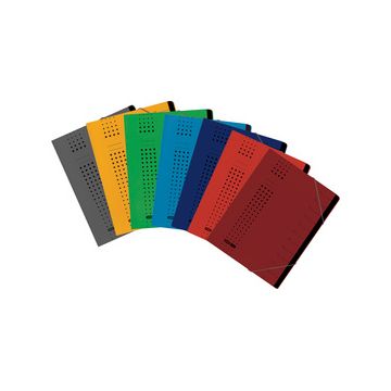 ELBA Chemise à élastique chic, A4 vert, compartiments 1-7,