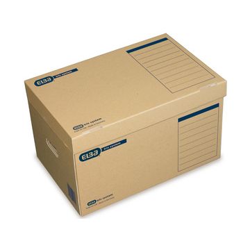 ELBA boîte à archives tric System, avec couvercle, marron x10