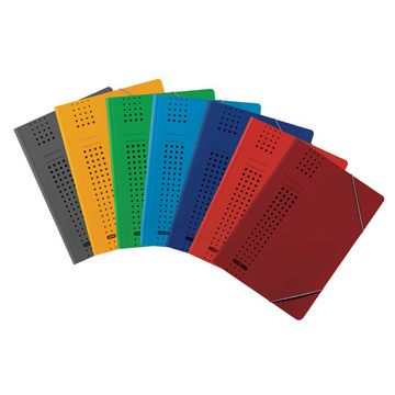 ELBA chemise à élastiques chic, en carton, A4, anthracite