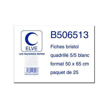 ELVE Fiches bristol, uni, 500 x 650 mm, 25 fiches ELVE Fiches bristol, uni, 500 x 650 mm, 25 fiches
