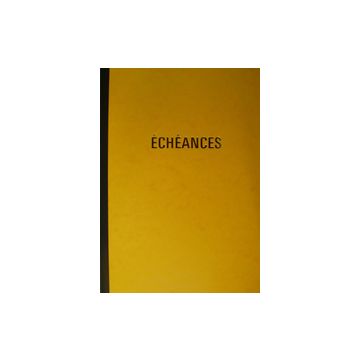 ELVE Piqûre "Echéancier", 96 pages, 297 x 210 mm