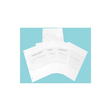 ELVE Recharge Classeur, 297 x 210 mm, papier extra blanc