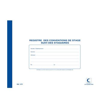 ELVE Registre "Conventions de stage Suivi des stagiaires"