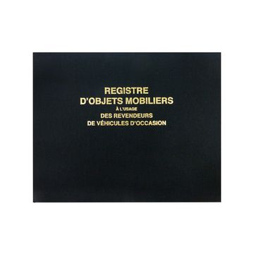 ELVE Registre "Objets mobiliers et véhicules d'occasion"