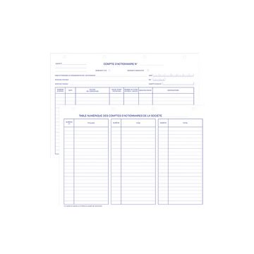 ELVE Reliure "Registre Légal de Société", noir