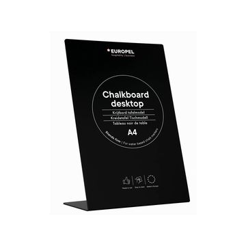 EUROPEL Ardoise de table L-Standard, A6, noir