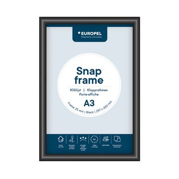EUROPEL Cadre porte-affiche premium, A3, 25 mm, noir