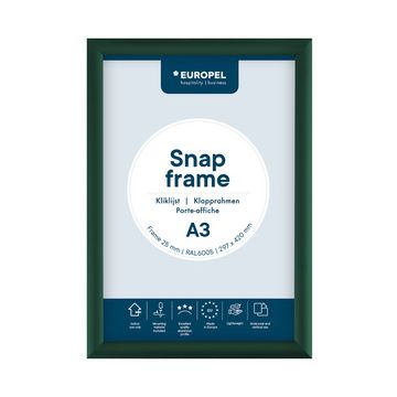 EUROPEL Cadre porte-affiche premium, A3, 25 mm, vert