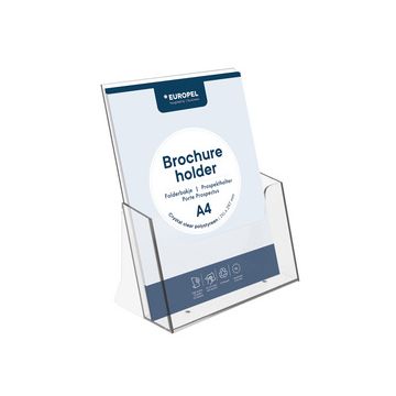 EUROPEL Porte-brochures, 1/3 A4 portrait, transparent