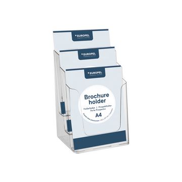 EUROPEL Porte-brochures, A4 portrait, transparent EUROPEL Porte-brochures, A4 portrait, transparent