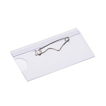 EUROPEL Porte-nom, avec épingle ondulée, 90 x 60 mm