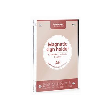 EUROPEL Porte-visuel LUXE, A6 portrait, droit