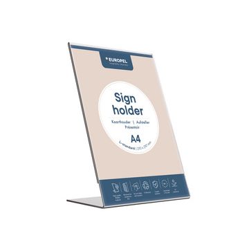 EUROPEL Porte-visuel acrylique, A4 paysage, incliné