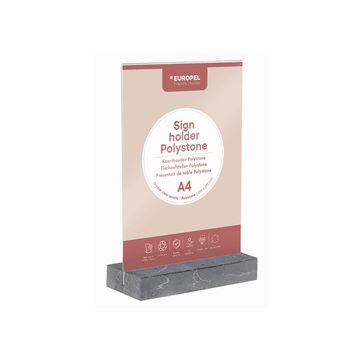 EUROPEL Porte-visuel, A5 portrait, anthracite