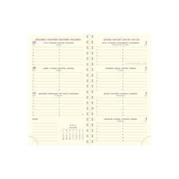 EXACOMPTA Agenda de poche Eurotime 16S, 2026, Cassandra noir