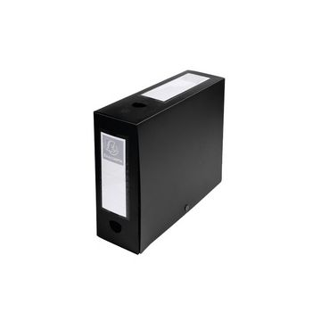 EXACOMPTA Boîte d'archives à pression, PP, 80 mm, noir