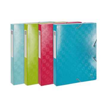 EXACOMPTA Boîte de classement 1928, A4, carton, assorti x8