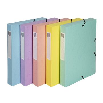 EXACOMPTA Boîte de classement Aquarel, A4, 40 mm, assorti x8