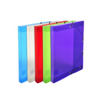 EXACOMPTA Boîte de classement Crystal, A4, PP, cristal