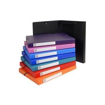 EXACOMPTA Boîte de classement Opaque, PP, 25 mm, assorti x8