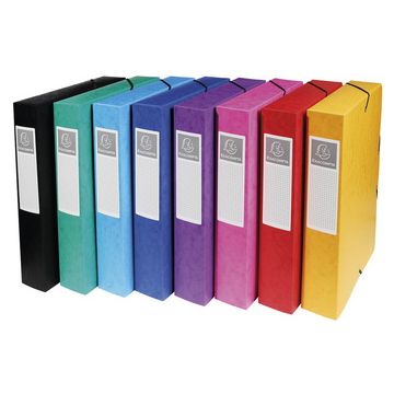 EXACOMPTA Boîte de classement, A4, dos 60 mm, jaune x8