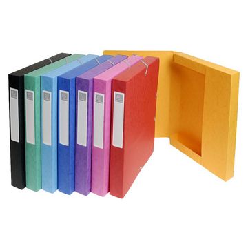 EXACOMPTA Boîte de classement, carton, dos: 40 mm, bleu