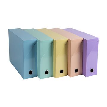 EXACOMPTA Boîte transfert Aquarel, 90 mm, assorti x5