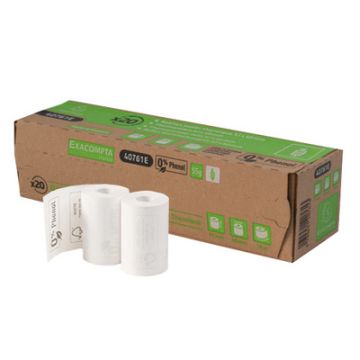 EXACOMPTA Bobine pour ticket de CB, 57 mm x 18 mm, blanc x20