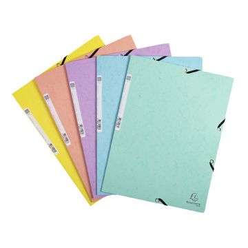 EXACOMPTA Chemise à élastiques Aquarel, A4, carton, vert