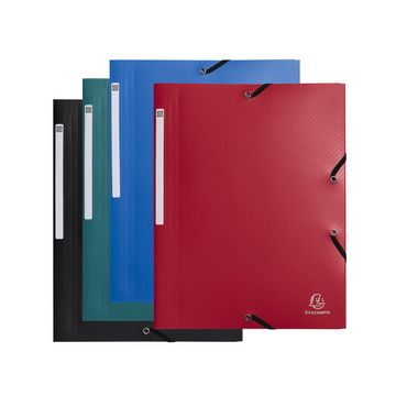 EXACOMPTA Chemise à élastiques Opaque, PP, A4, assorti x10