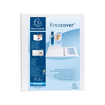 EXACOMPTA Classeur personnalisable Kreacover, A4 Maxi, blanc