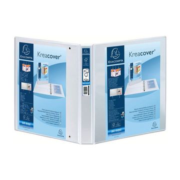 EXACOMPTA Classeur personnalisable Kreacover, A5, blanc