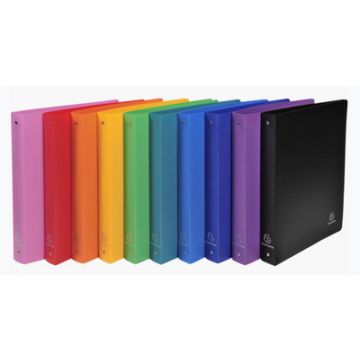 EXACOMPTA Classeur semi-rigide, PP, A4 Maxi, 4 anneaux, vert